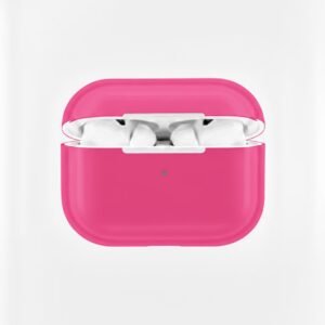 AirPods 4 Soft Silicone Case – Hot Pink