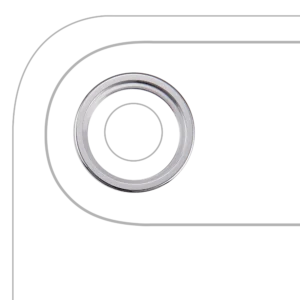 iPhone Air Back Camera Bezel Ring Only – Cloud White, 10 Pack