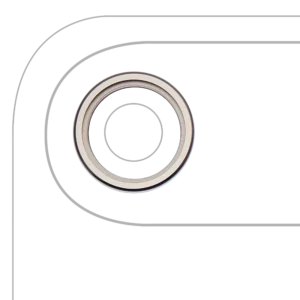 iPhone Air Back Camera Bezel Ring Only – Light Gold, 10 Pack