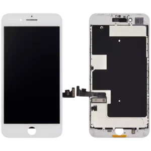 LCD Assembly With Steel Plate For iPhone 8 Plus (Aftermarket) (White)