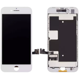 LCD Assembly With Steel Plate For iPhone 8 / SE (2020 / 2022) (Aftermarket) (White)
