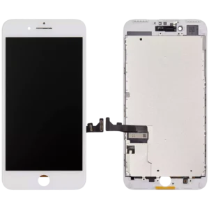LCD Assembly With Steel Plate For iPhone 7 Plus (Aftermarket) (White)