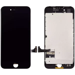 LCD Assembly With Steel Plate For iPhone 7 (Aftermarket) (Black)