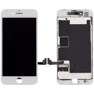 LCD Assembly With Steel Plate For iPhone 8 / SE (2020 / 2022) (Refurbished) (White)