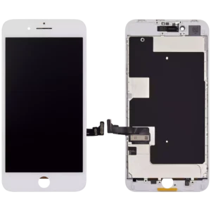 LCD Assembly With Steel Plate For iPhone 8 Plus (Aftermarket Pro: XO7 Incell) (White)