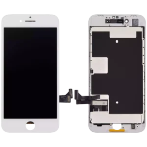 LCD Assembly With Steel Plate For iPhone 8 / SE (2020 / 2022) (Aftermarket Pro: XO7 Incell) (White)