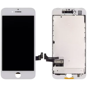 LCD Assembly With Steel Plate For iPhone 7 (Aftermarket Pro: XO7 Incell) (White)