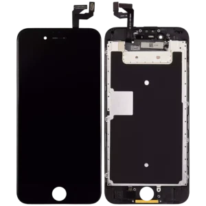 LCD Assembly With Steel Plate For iPhone 6S (Aftermarket: AQ7) (Black)