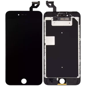 LCD Assembly With Steel Plate For iPhone 6S Plus (Aftermarket) (Black)
