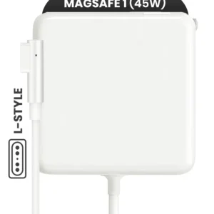 Apple 45W MagSafe 1 Wall Adapter (L-Style) (OEM Grade A/B, Bulk Packaging)