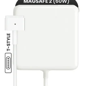 Apple 60W MagSafe 2 Wall Adapter (T-Style) (OEM Grade A/B, Bulk Packaging)