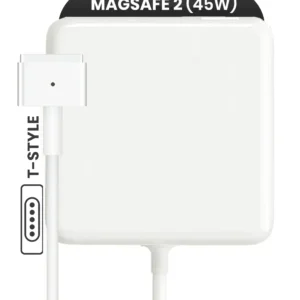 Apple 45W MagSafe 2 Wall Adapter (T-Style) (OEM Grade A/B, Bulk Packaging)