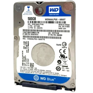 500GB WD Blue 2.5" HDD Internal Hard Drive - 5400 RPM (7mm) (Refurbished)