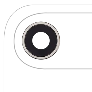 iPhone Air Back Camera Lens with Bracket & Bezel – Premium, Light Gold