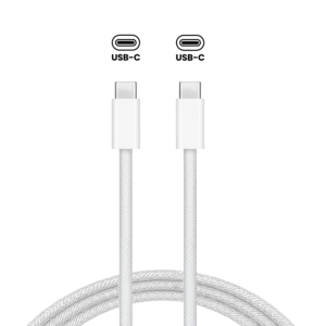 Apple 240W USB-C to USB-C Braided Charging Cable For MacBook Pro / MacBook Air / iPad Pro (2m, 6.6ft) (OEM Brand New, Bulk Packaging)