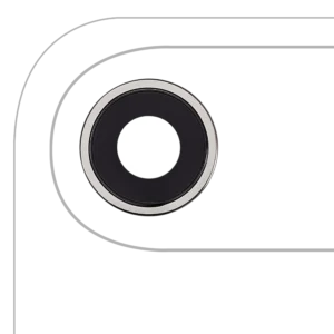 iPhone Air Back Camera Lens with Bracket & Bezel – Cloud White, Premium